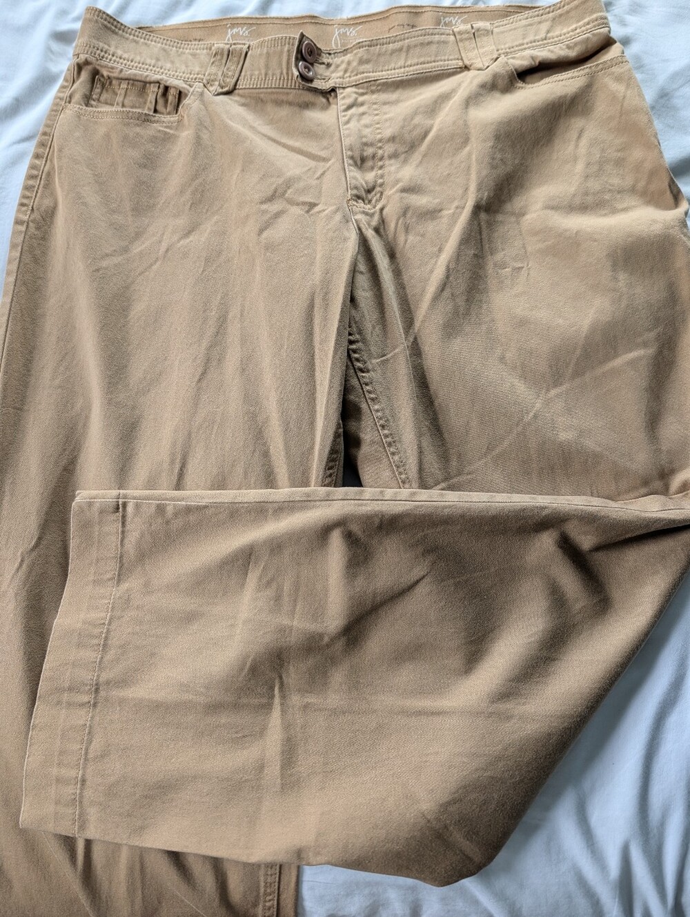 Just My Size Ladies Pants.  Size 20W.  Inseam 29". Button/Zip Closure.